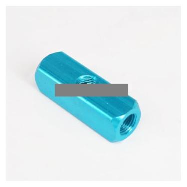 Imagem de Compressor de ar 1/10.2 cm BSPP 2 vias conector rápido mangueira de ar bloco divisor azul claro para sistemas de cilindro de ar OROAOBOMT