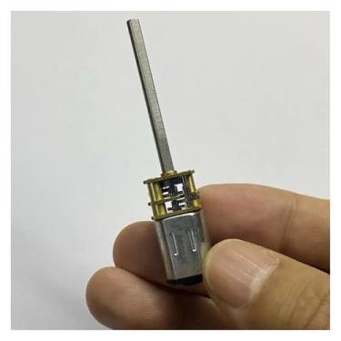 Imagem de Mini 10 mm x 12 mm N20 Full Metal Gearbox Gear Motor DC3V 5V 6V 54RPM Motor redutor de velocidade lenta 36 mm eixo D longo