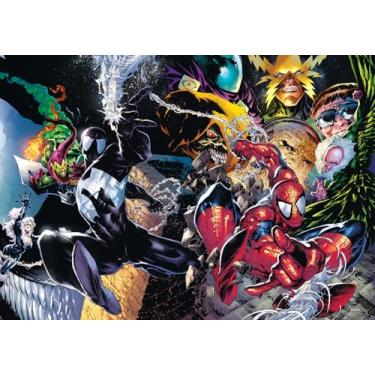 Imagem de Buffalo Games - Quebra-cabeça Marvel – O Incrível Homem-Aranha nº 4 – 500 peças para adultos – Quebra-cabeça desafiador perfeito para noites de jogo – Tamanho final é 21,25 x 15,00