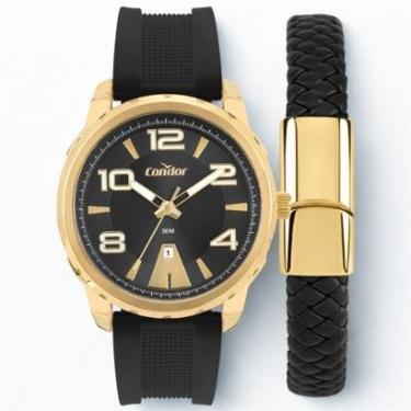 Imagem de Relogio masculino dourado 48mm speed Condor original CO2115NBR/K5P-Masculino