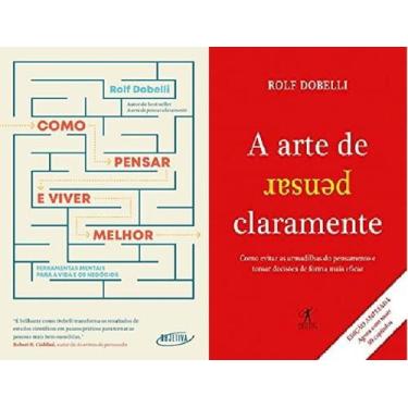 Imagem de Kit 2 Livros Como Pensar E Viver Melhor + A Arte Pensar