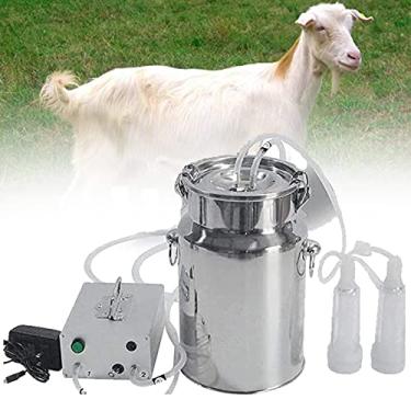 Imagem de Bombas Elétricas De Bomba De Mama Elétrica Máquina De Ordenha Portátil Bombas De Vácuo Elétricas Com Equipamento Garrafa Leite 5l/7l/14l,Para Gado Leiteiro Vaca Ovelha Cabra,Sheep-7L