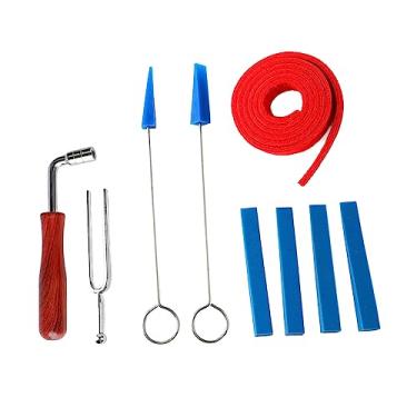 Imagem de SUNGOOYUE Kit de Sintonizador de Piano, Tuning Chaves de Punhal Bloqueia As Ferramentas Profissionais de Ajuste de Piano de Com Feltro de lã de Borracha para Manutenção de