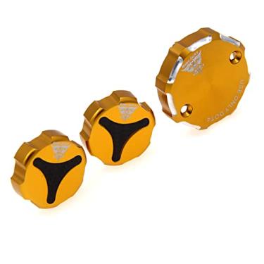 Imagem de Riderjacky Para Ducati MONSTER 950 2021-2022 CNC alumínio embreagem freio dianteiro e tampa do reservatório de fluido de freio traseiro