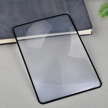 Imagem de 4 peças de folha de aumento de página, 3 lentes Fresnel leves, lupa de marcador de página para idosos e baixa visão, leitura de livros, mapas, impressões pequenas