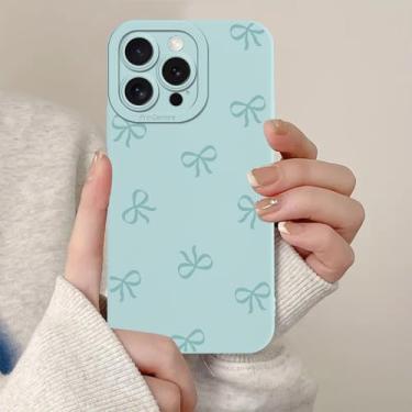 Imagem de Zrutru Capa de telefone fofa com laço para Samsung Galaxy A15 5G estampa de fita moderna estética funda de telefone para mulheres e meninas, capa de silicone TPU à prova de choque levantada para