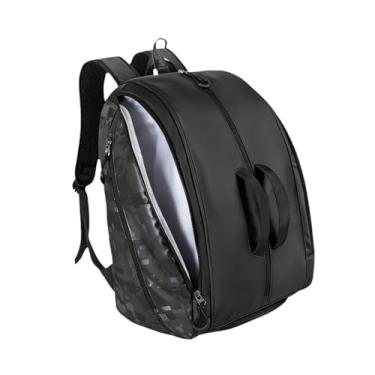 Imagem de Vaveren Mochila para raquete de pickleball, padel, em nylon, profissional, multifuncional, com alças de ombro ajustáveis ​​e compartimento para guardar a, Preto
