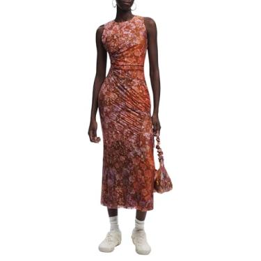 Imagem de Desigual Vestido feminino de malha sem mangas, Marrom, P