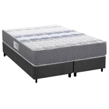 Imagem de Cama Box Queen: Colchão Ortopédico Herval D60 / AG65 Timeless + Base C