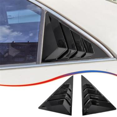 Imagem de MUXEE 2 peças de persianas de janela de ventilação lateral para Toyota Camry 7TH 2012 2013 2014 2015 2016 2017, capa de janela esportiva com impressão ABS, acessórios de acabamento externo - preto