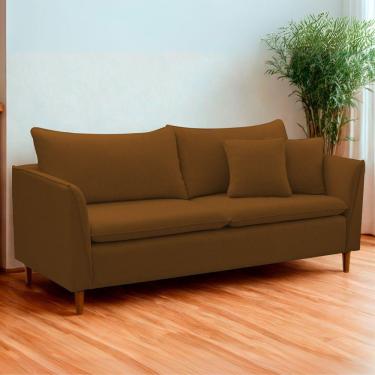 Imagem de Sofá Living Kassia 2 Lugares 1,64m Linho Terracota Lansofbr