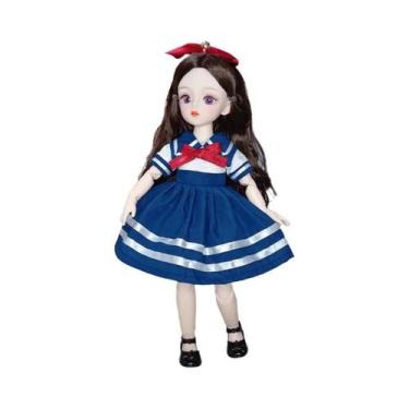 Imagem de Boneca Articulada De Anime De 30cm Para Meninas Com Roupas, 23 Juntas,