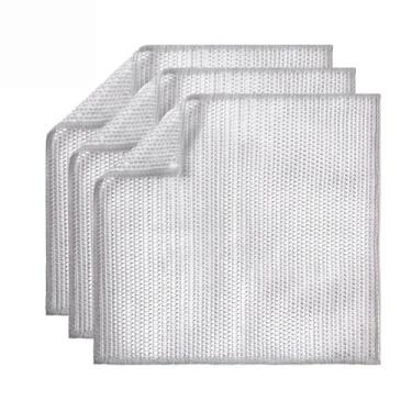 Imagem de Trapos multiuso para lavar louça, pano de prato de metal reutilizável sem arranhões para cozinha, fogão, uso molhado e seco, utensílios de cozinha