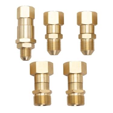 Imagem de Baoblaze Kit de Conexão Rápida Giratória para Lavadora de Alta Pressão, Adaptador de Tubo de Lavadora Antitorção 360° em aço Inoxidável