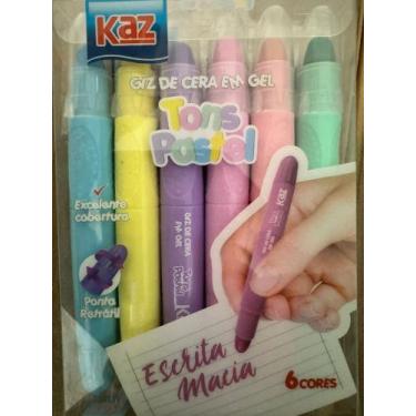 Imagem de Giz de cera em gel  - Kaz, tons pastel