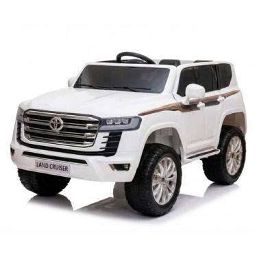Imagem de Carrinho Infantil Carro Elétrico 12v Toyota Cor Branco Realista Sons E