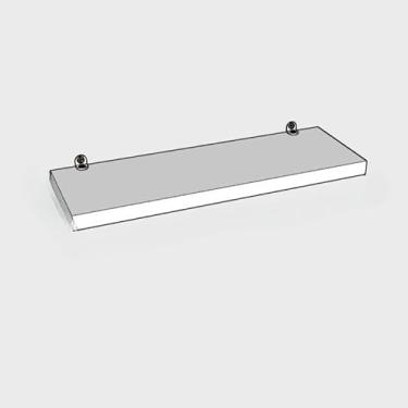 Imagem de Estante Branca – Adequada Para Nichos Em Casas De Banho, Quartos Ou Cozinhas(Branco,1 UN PRATILERIA 40X10)