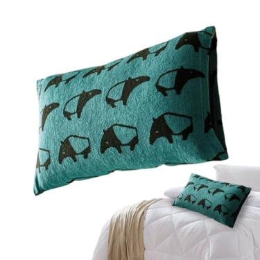Imagem de Capas de almofada de inverno - 35,5 x 60 cm decoração de casa fofa animal divertida, capa de almofada de sofá - para leitura sentado dormindo massagem jogo sofá TV cadeira chão mesa lounge