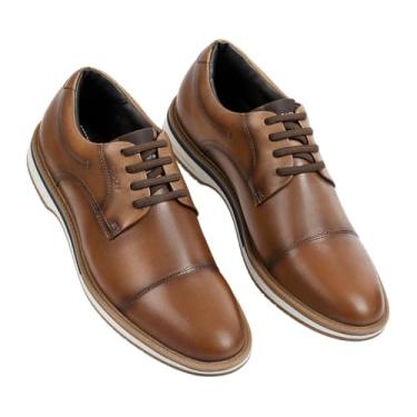 Imagem de Sapato Ferracini Firenze Lux Ref 3268-662j Marrom Claro 039