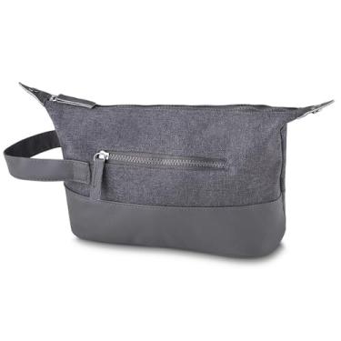Imagem de Necessaire com Bolsos Laterais All Gray – Organizador Multiuso para Higiene e Acessórios – Compacta, Resistente e Ideal para Viagem, Academia e Dia a Dia