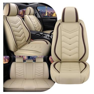 Imagem de Capas de assento de carro para Toyota Camry 2000-2025, capa de assento esportiva elegante, capa de assento de carro de couro napa premium. Conjuntos de capas de assento para automóveis (padrão 5