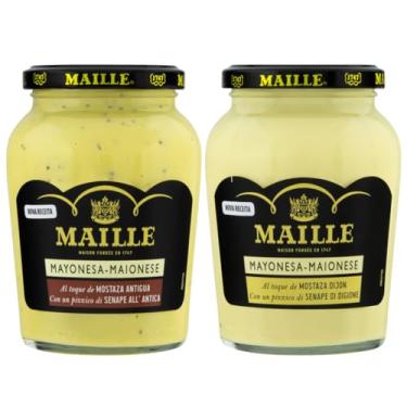Imagem de Maille Kit Maionese Importada com Mostarda Dijon e Mostarda Antiga, 2 Unidades