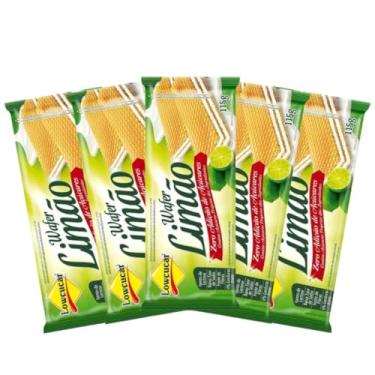 Imagem de Lowcucar Kit 5 Wafer Zero Açúcar Limão 115g