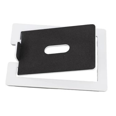 Imagem de Luocute Suporte de Alto-falante de Mesa, Inclinação de 16 Graus para Som Aprimorado, Com Almofadas de Espuma para Reduzir a ressonância. Suporta 7,7 Libras para Estantes Pequenas e (WHITE)