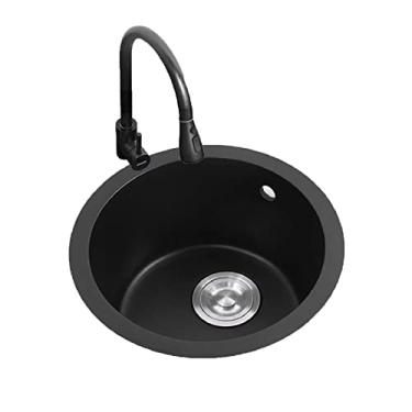 Imagem de HGTRH Conjunto de pia e torneira de cozinha, montagem superior para pia de cozinha, pias pequenas para cozinha pequena, barra de montagem embutida reversível/pré-pia antidescoloração e resistente a