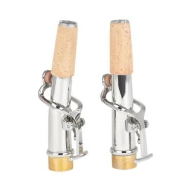 Imagem de Pescoço De Saxofone Curvado Em Prata Para Tenor, Alto E Soprano, Subst