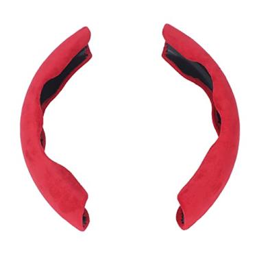 Imagem de Keenso Capa de Volante, Material de Camurça Antiderrapante Com Absorção de Suor, para Classe C W204 B Classe W246 E W211 GLE C292 (vermelho)