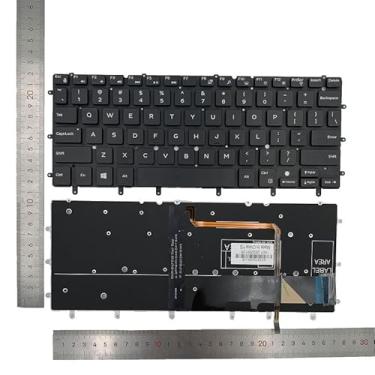 Imagem de Layout dos EUA de substituição para laptop com teclado retroiluminado para Dell XPS 13 9343 9350 9360 Inspiron 15 7547 7548 Inspiron 13 7000 7347 7348 7352 7353 7359 US retroiluminado 0DKDXH NSK-LS0BW