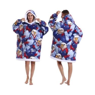 Imagem de Moletom Com Capuz Grande E Quente Para Adultos, Mulheres E Homens, Fan