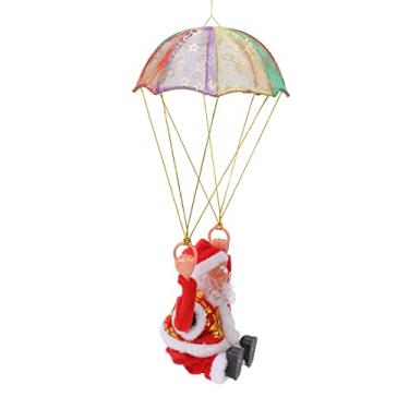 Imagem de Acouto Enfeites de Suspensão de Papai Paraquedas Ornamento de Paraquedas Forma Adorável Seguro Eco Friendly Fleece Enfeite de Suspensão para PC Pára-quedas Decoração de Casa Infantil Detalhes