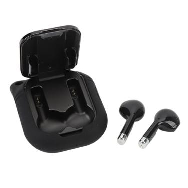 Imagem de Cryfokt 2 Em 1 Fones de Ouvido Relógio Inteligente Tela Hd Nfc Relógio Esportivo para, Grande Bateria Música Jogar Contagem Passo para Homens (Silicone Preto)