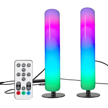Imagem de Luz de Ambiente RGB Inteligente para Fundo TV Mesa com Controle Remoto Lâmpada Decorativa Ajuste Brilho Decoração Sala Estar Quarto e Festas