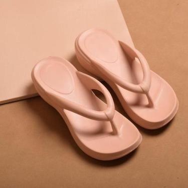 Imagem de Chinelo Feminino Anabela EM EVA Ortopédico Anatomica Super Leve e Conf