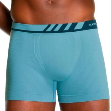 Imagem de Cueca Boxer em Microfibra Sem Costura Lupo 671, GG, Az, Azul claro