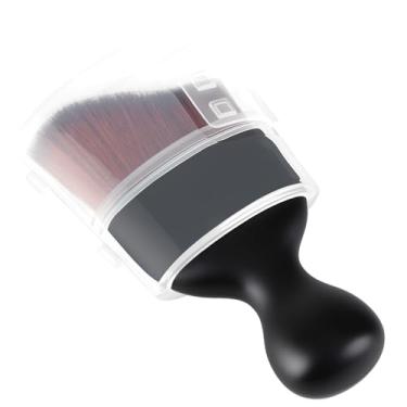 Imagem de Cartisen Escova de detalhes de carro, escova de limpeza de cerdas macias, ferramenta de espanador automático sem arranhões para painel, saídas de ar, couro e limpeza interna (preto e marrom escuro com