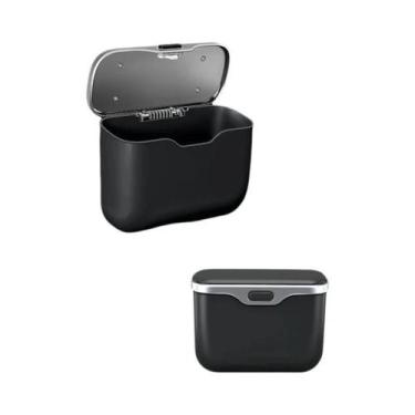 Imagem de Lixeira De Carro Impermeável Com Tampa Criativa, Cesto De Armazenament