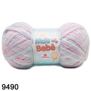 Imagem de Fio Mais Bebê Círculo 100g Cor 9490 Mescla Carrossel - 200 Metros