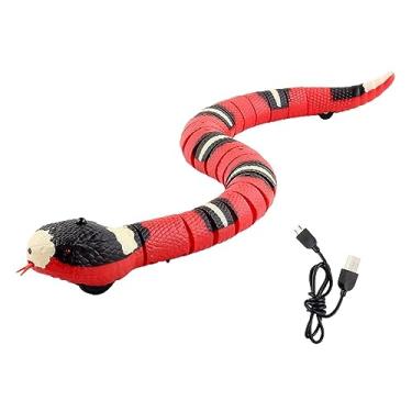 Imagem de MFMEXUL Brinquedo para Gatos: Cobra Elétrica com de Movimento para Animais de Estimação E Crianças
