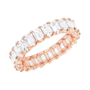 Imagem de Anel De Compromisso De Luxo Feminino Com Zircônia Cúbica Quadrada, Joi