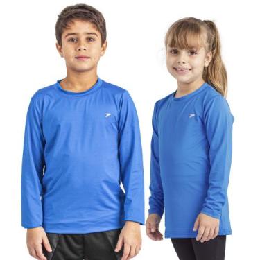 Imagem de Camiseta Térmica Skin Infantil III Manga Longa 04416 - Poker, Azul, GG