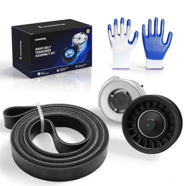 Imagem de Loautong Kit de correia tensora de correia serpentina para Dodge D150/D250/D350/Dakota/Durango/Ramcharger/W150/W250/W350, para Ram 1500/2500/3500, 3,9L/5,2L/5,9L, 1992-2003, 381166