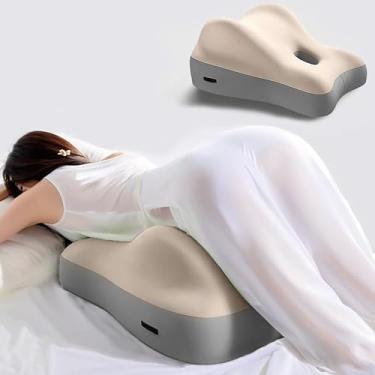 Imagem de YYMIYU Almofada de sofá multifuncional Sleeping God, uma almofada de alívio de estresse para dormir, ler e descansar (bege)