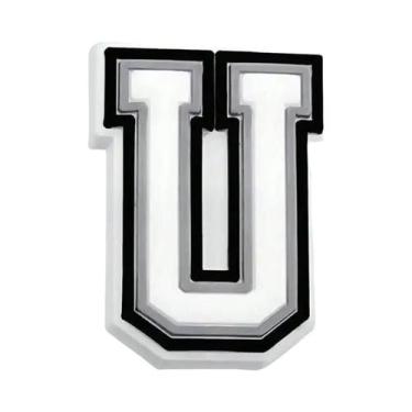 Imagem de Charm De Sapato Em PVC Com Alfabeto Preto E Branco Para Crocs, Acessór