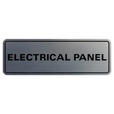 Imagem de All Quality Placa de parede ou porta de painel elétrico padrão - Material durável | Placa transparente e funcional | Fácil instalação - Prata - Pequena (pacote com 5)