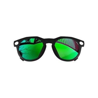 Imagem de MYCOURAG Armação preta para óculos de sol Oakley Meta HSTN OW8002 51 mm - Várias cores disponíveis, Revestido espelhado esmeralda polarizado, One Size