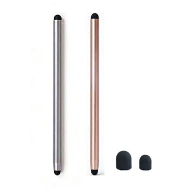 Imagem de 2 canetas Stylus 2 em 1 para Samsung Galaxy Tab Tab A9+/A8/A7/A7 Lite, lápis Styli de alta sensibilidade e precisão para Apple iPad/iPad Pro/Fire HD/Microsoft/Surface/todos os dispositivos touch